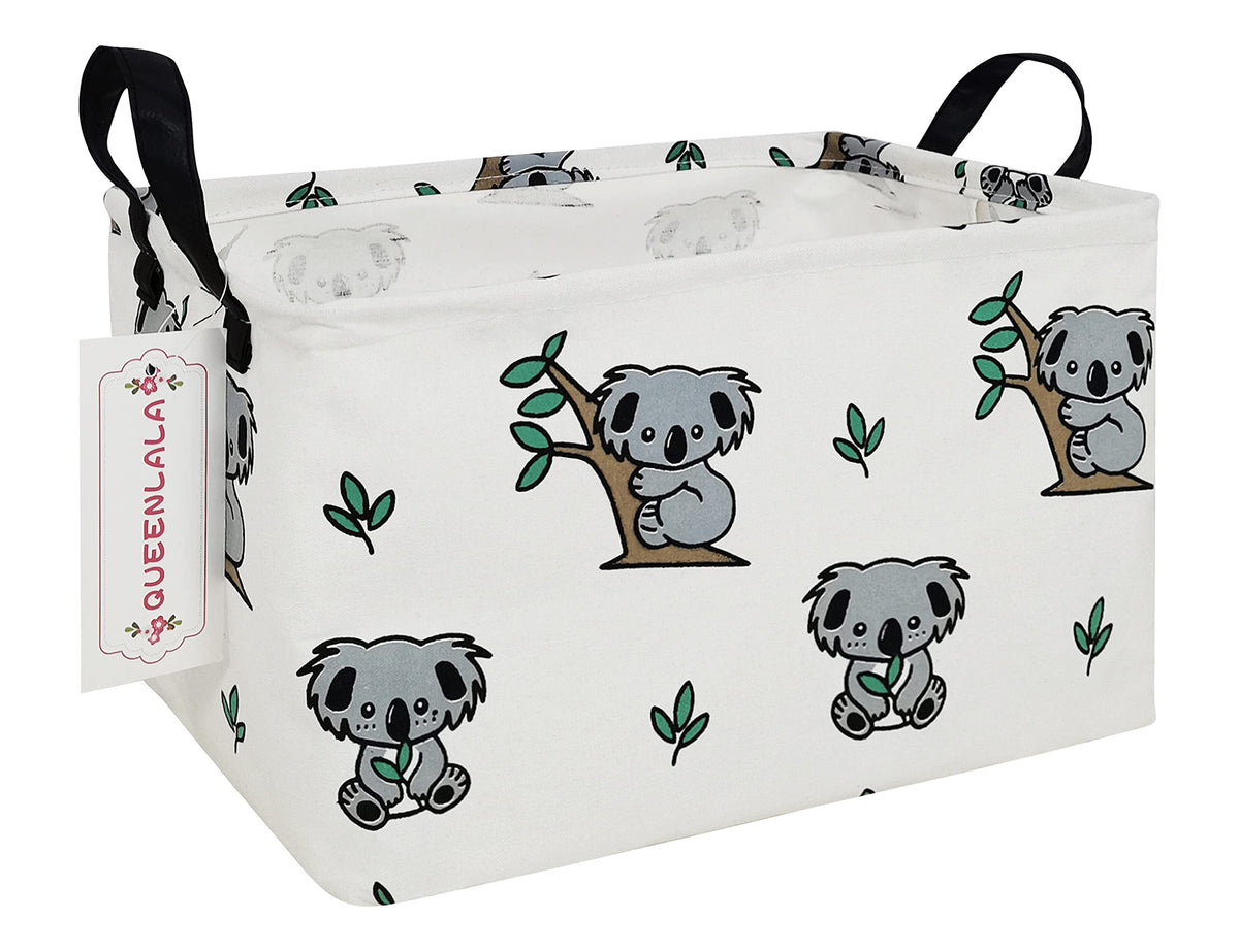 QUEENLALA rectangular laundry hamper size—fits in closets for tidy storage.