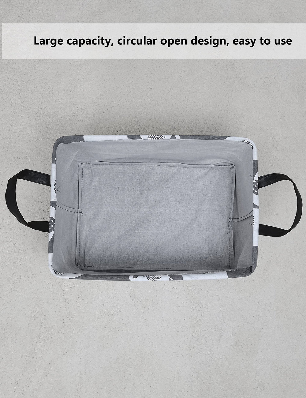 QUEENLALA rectangular laundry hamper collapsible design for easy transport.