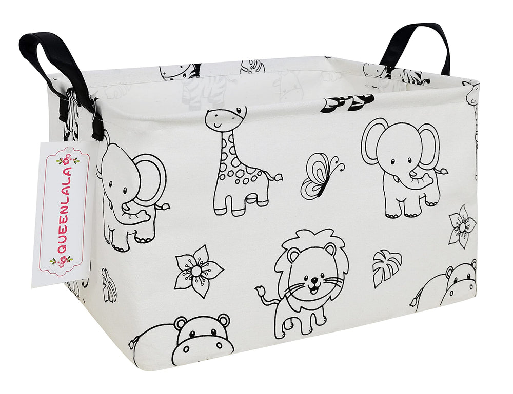 QUEENLALA rectangular laundry hamper foldable for easy organization.