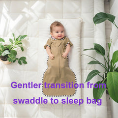 QUENESS BABY breathable cotton material emphasizes gentle warmth without overheating.