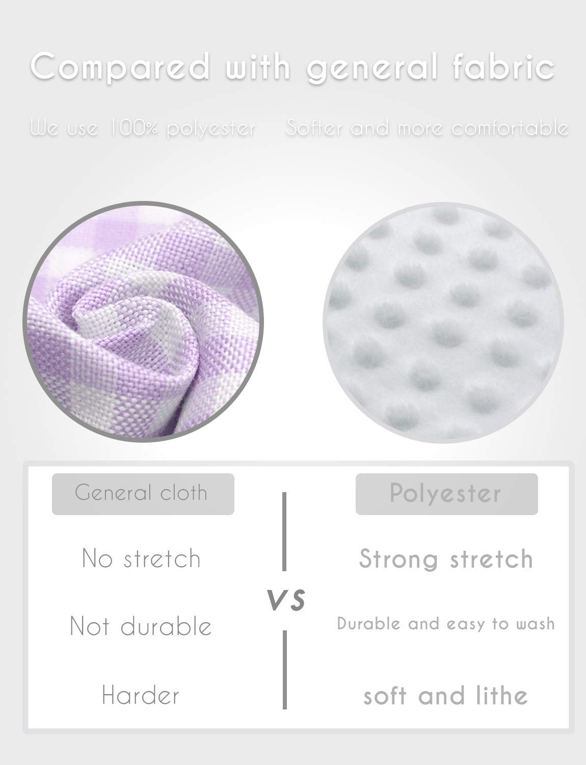 QUENESS breathable hypoallergenic fabric promotes comfort during every diaper change