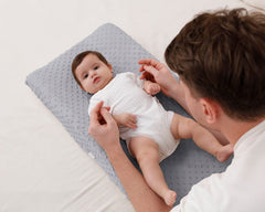 QUENESS BABY changing pad cover gray fits standard pads for versatile use