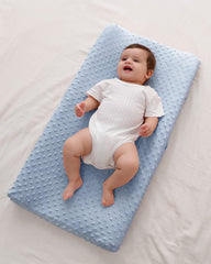 QUENESS BABY changing pad cover machine washable for quick easy cleanup after spills