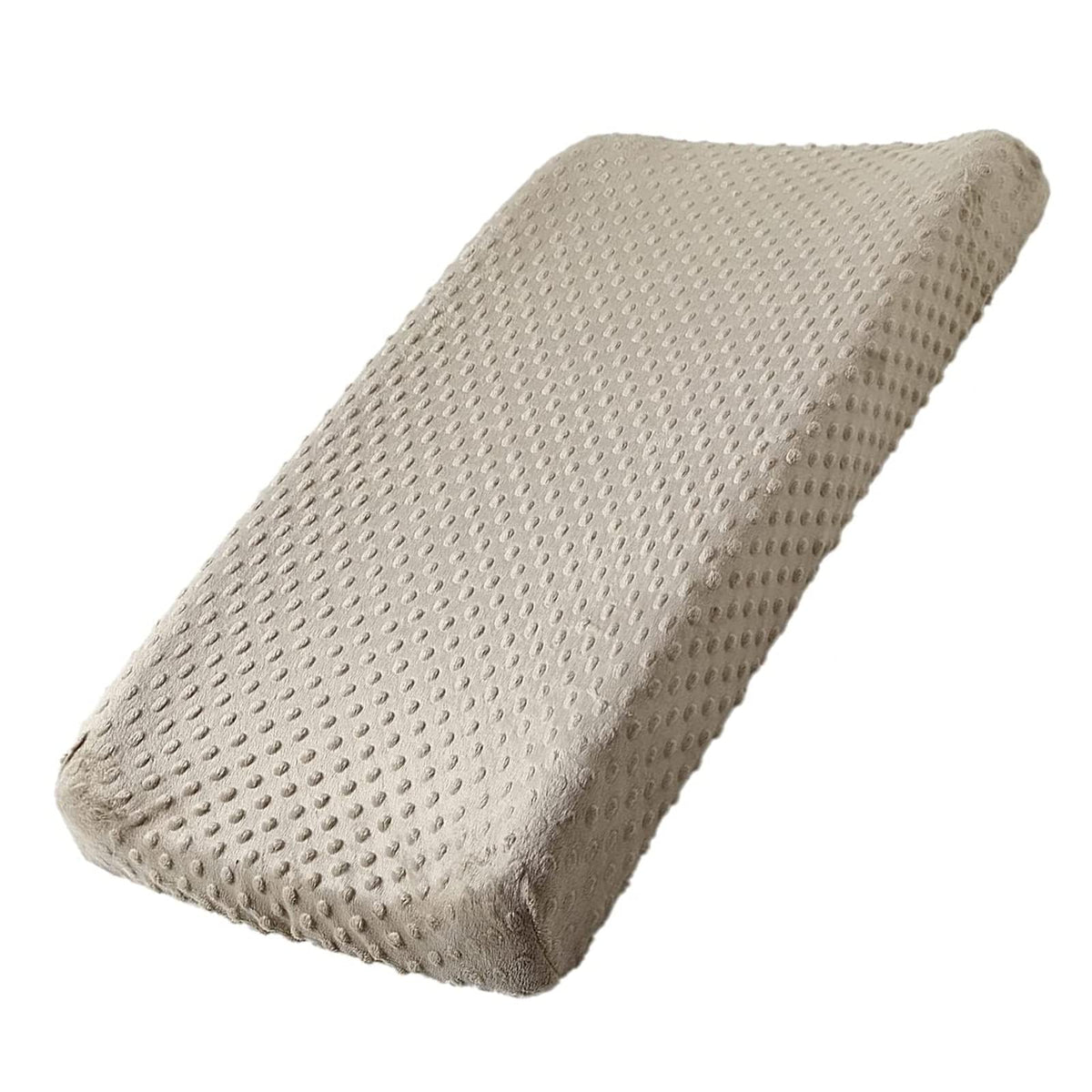 QUENESS BABY changing pad cover in soft fleece keeps baby cozy during diaper changes.