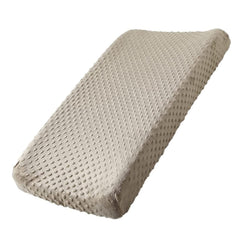 QUENESS BABY changing pad cover in soft fleece keeps baby cozy during diaper changes.