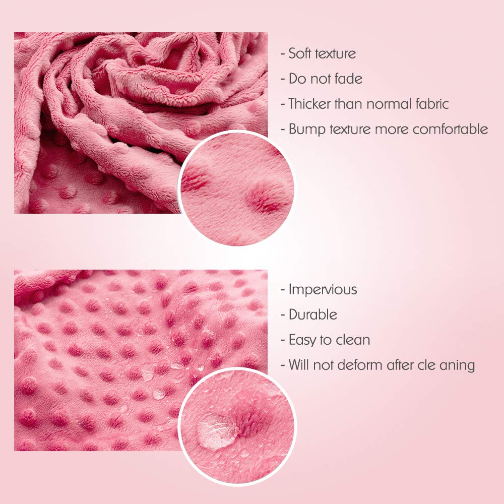 QUENESS strawberry red waterproof demo highlights easy cleanups during diaper changes.