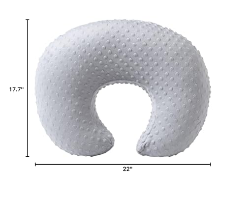 QUENESS BABY bundled pillow and cover in sleek gray for modern nursery decor