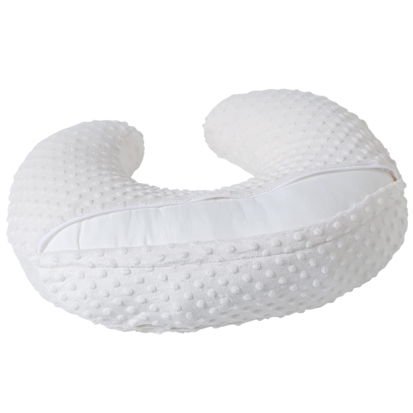 QUENESS BABY nursing pillow during tummy time supports head lifting and play.