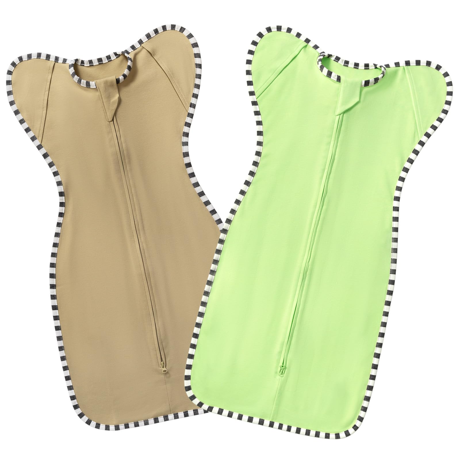 QUENESS BABY arms-up swaddle 2-pack promotes self-soothing for calmer naps.