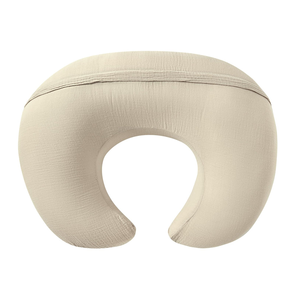 QUENESS muslin nursing pillow cover with a neutral design for modern nurseries