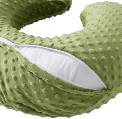 QUENESS nursing pillow baby-safety-dimples helps baby posture during feeding.
