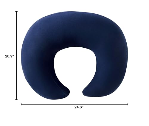 QUENESS nursing pillow in compressed packaging ready to puff up after opening