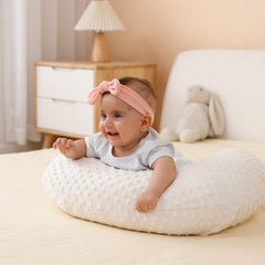 QUENESS nursing pillow cover is machine washable for quick, mess-free cleanup.