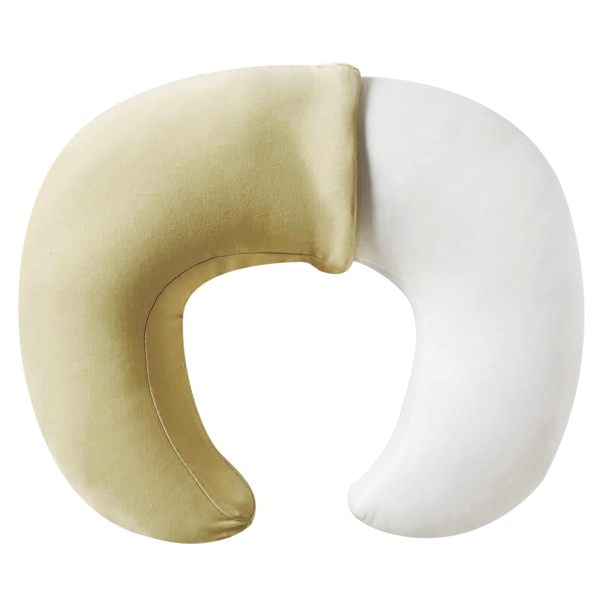 QUENESS nursing pillow cover in khaki offers soft, breathable protection for feeding.