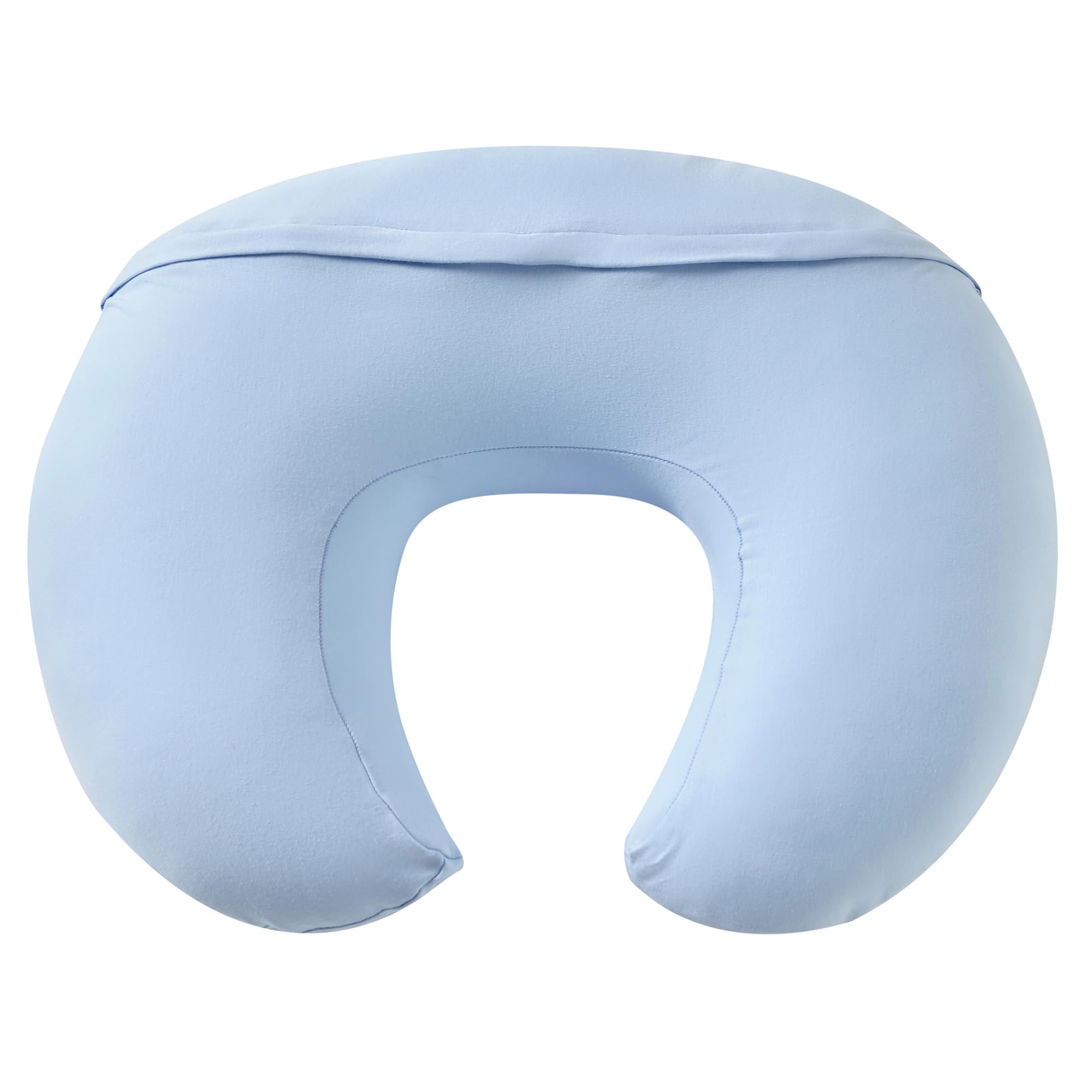 QUENESS nursing pillow cover removable closeup shows soft cotton comfort.
