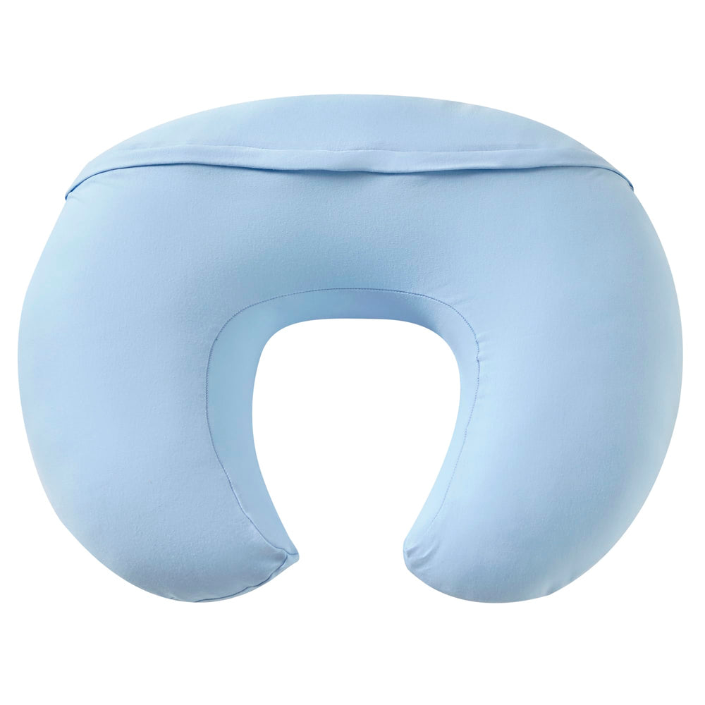 QUENESS nursing pillow cover removable closeup shows soft cotton comfort.