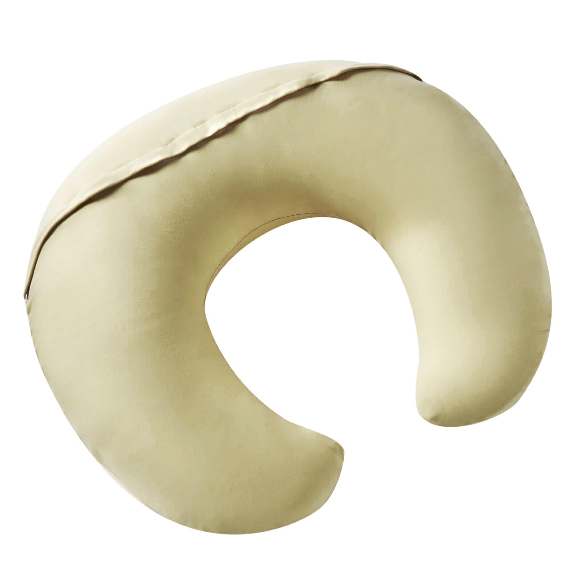 QUENESS nursing pillow dimensions approx 25.6 x 20.1 x 6.3 inches.