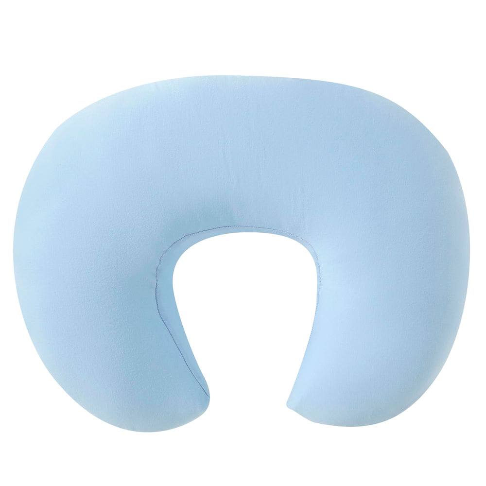 QUENESS nursing pillow dimples detail illustrates baby cradle for secure feeding.