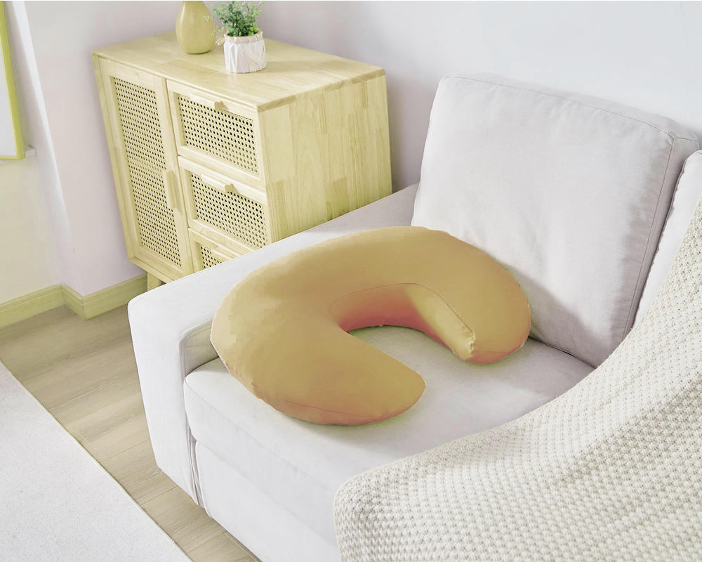 QUENESS nursing pillow durable, machine-washable cover suitable for regular washing.