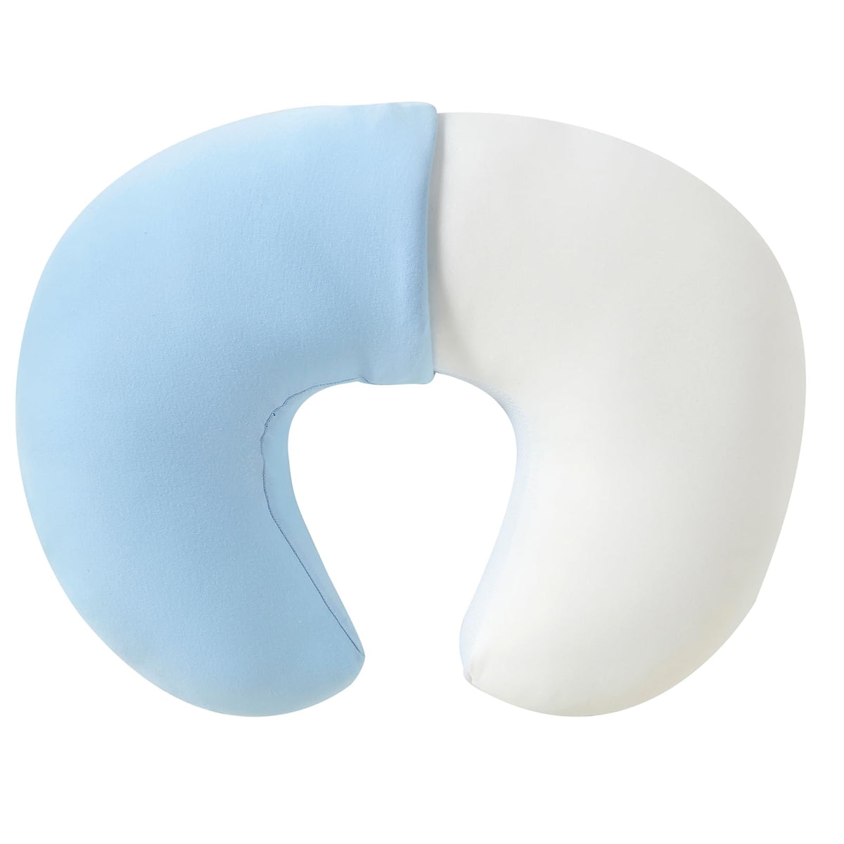 QUENESS nursing pillow front view highlights wide feeding support for parents.
