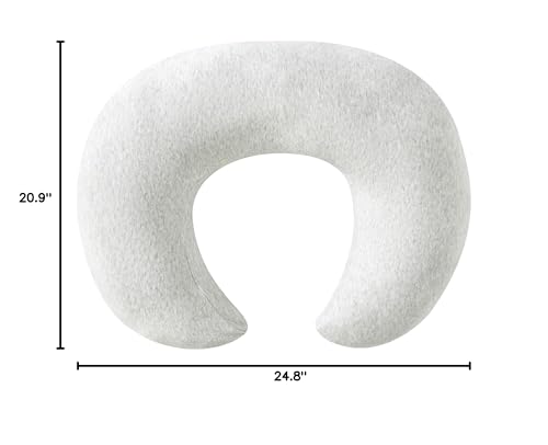 QUENESS large pillow measures about 25.6 by 20.1 by 6.3 inches for versatile use