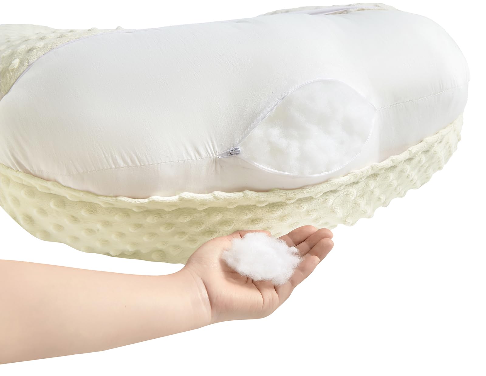 QUENESS nursing pillow ready for machine washing after use
