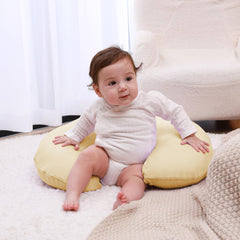 QUENESS nursing pillow removable slipcover enables easy machine washing.