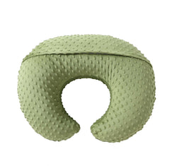 QUENESS nursing pillow sage-cover-removable features soft, easy-care fabric for daily use.