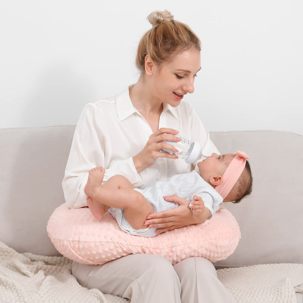 QUENESS nursing pillow size upgrade suits growing babies for longer use.