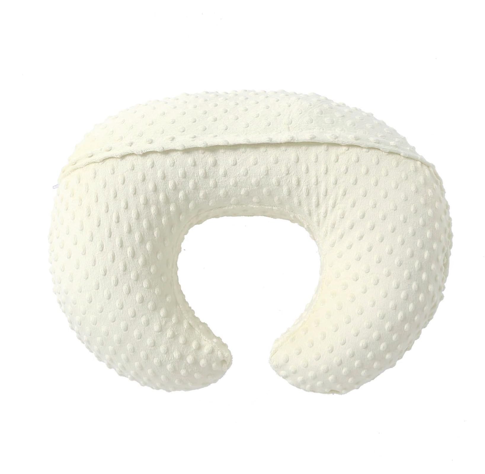 QUENESS nursing pillow Tender Yellow supports baby sitting stability.