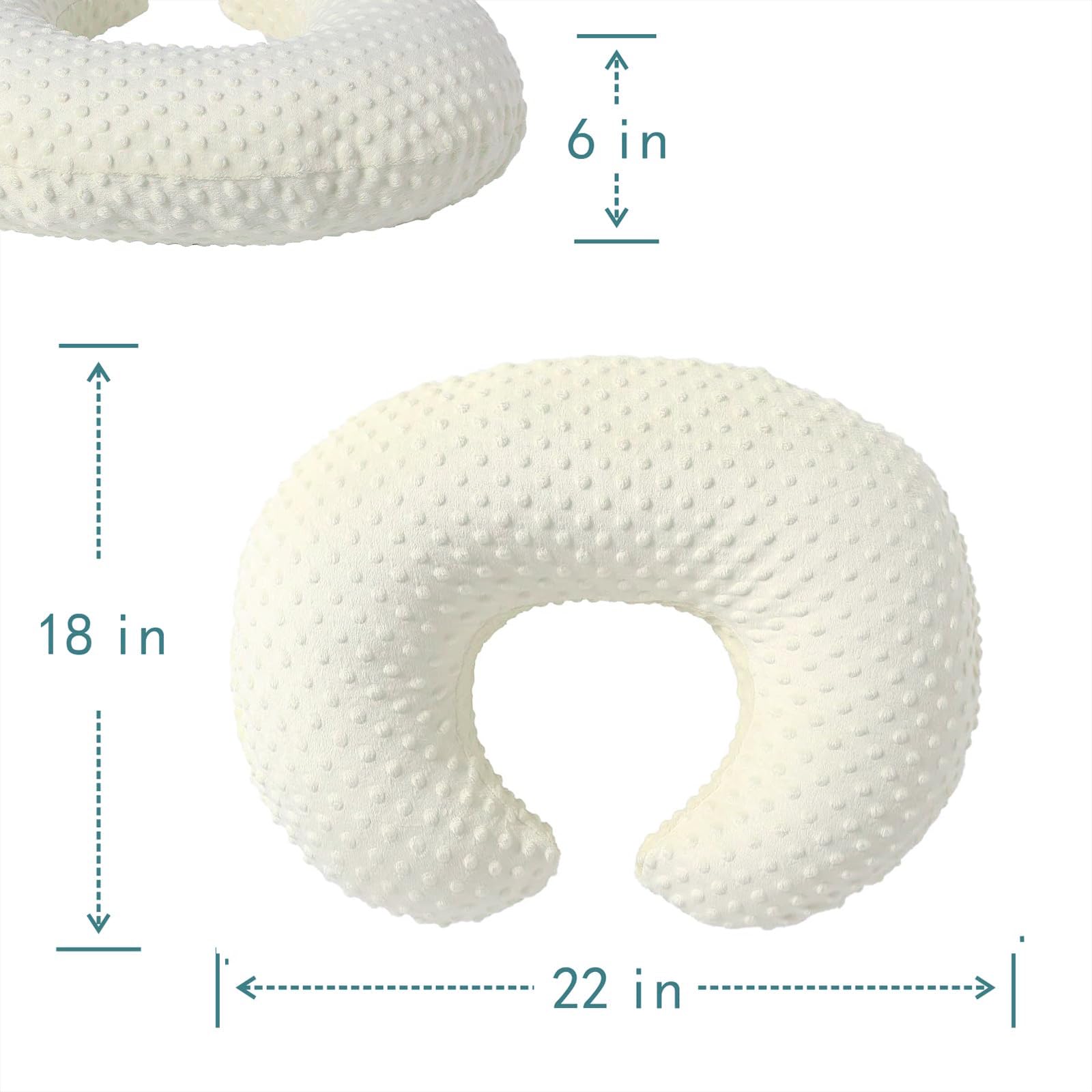 QUENESS nursing pillow Tender Yellow machine-washable cover keeps freshness.
