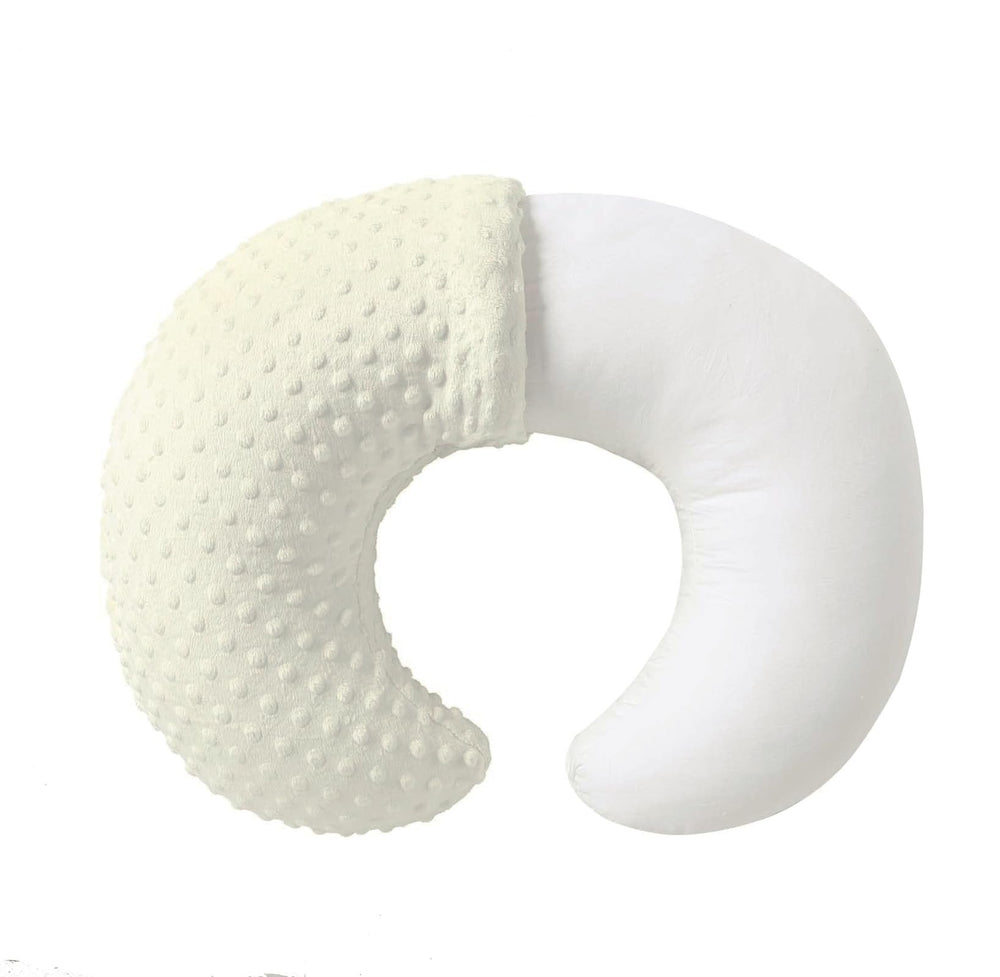 QUENESS nursing pillow Tender Yellow with upgraded size supports comfortable feeding.