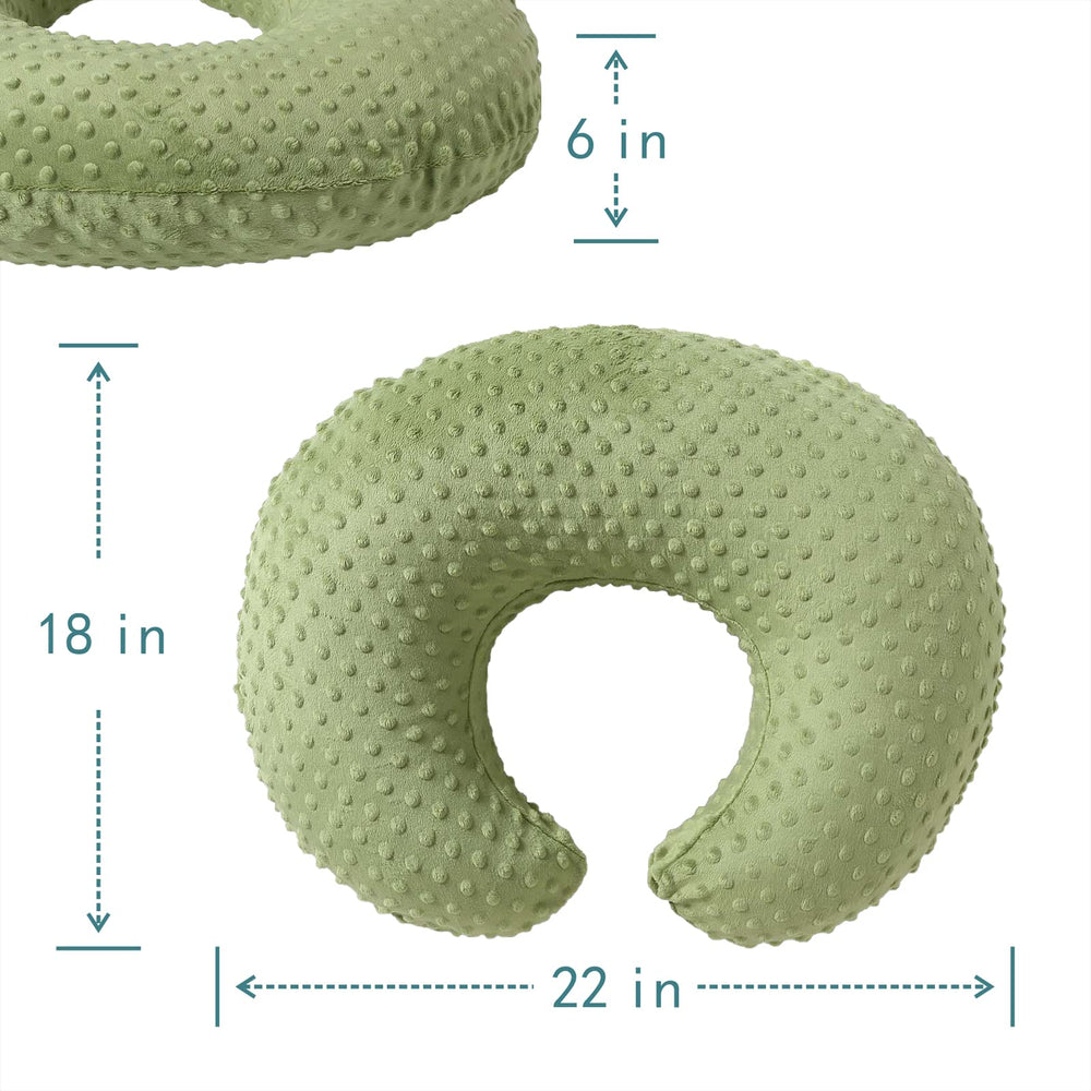 QUENESS nursing pillow tummy-time-support aids gentle play and supervised learning.