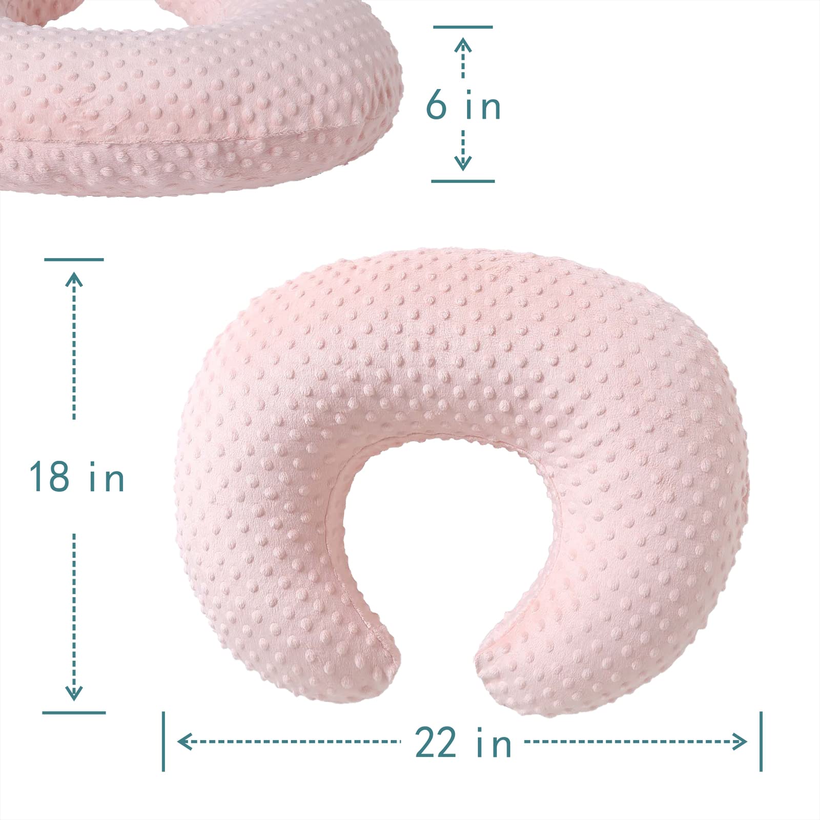 QUENESS nursing pillow tummy time setup supports early movement and play.