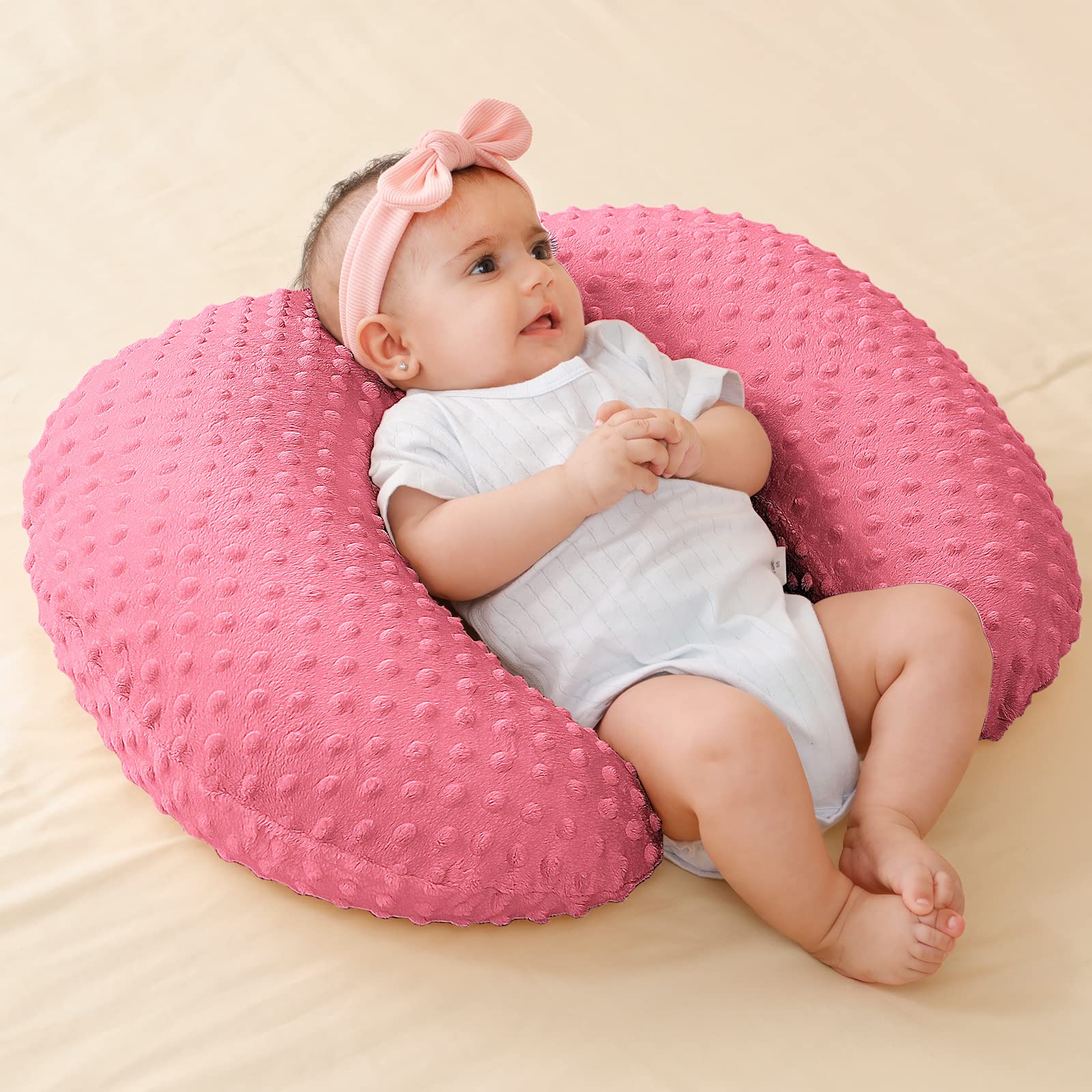 QUENESS nursing pillow washable cover simplifies cleaning between uses