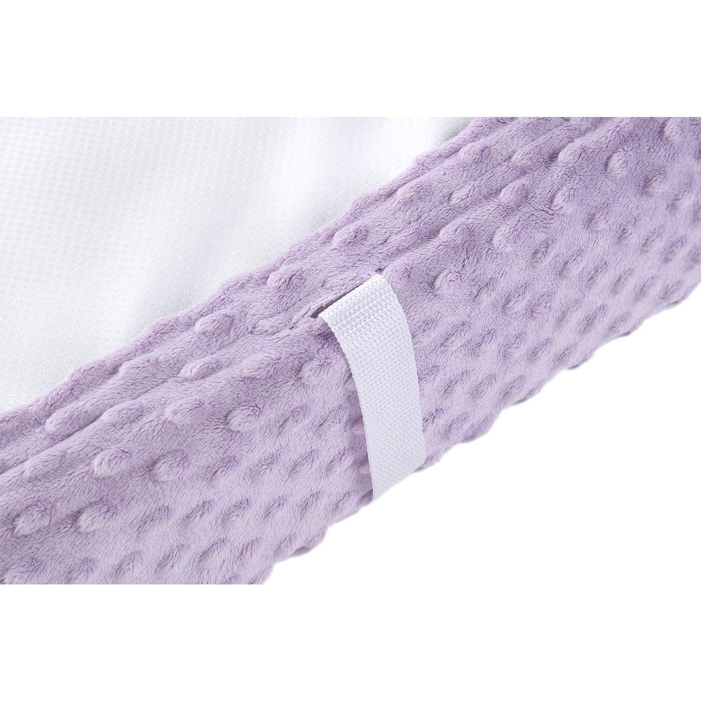 QUENESS Orchid cover highlights 5-inch deep pockets for secure pad placement