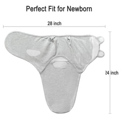Queness swaddle gray pack demonstrates versatile 3-pack for newborns.