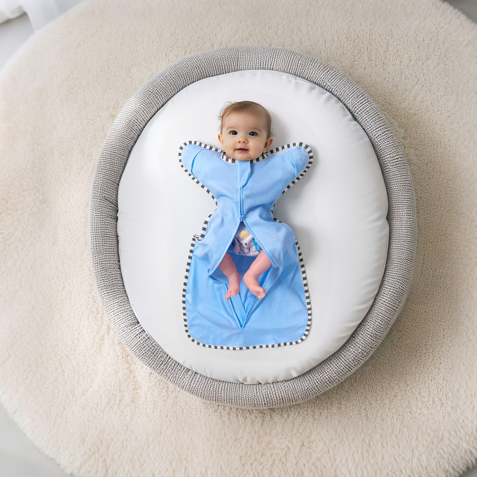 QUENESS Transition Swaddle-night time-use highlights potential for calmer night sleep