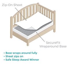 QuickZip SecureFit base with concealed zipper keeps sheets in place during sleep