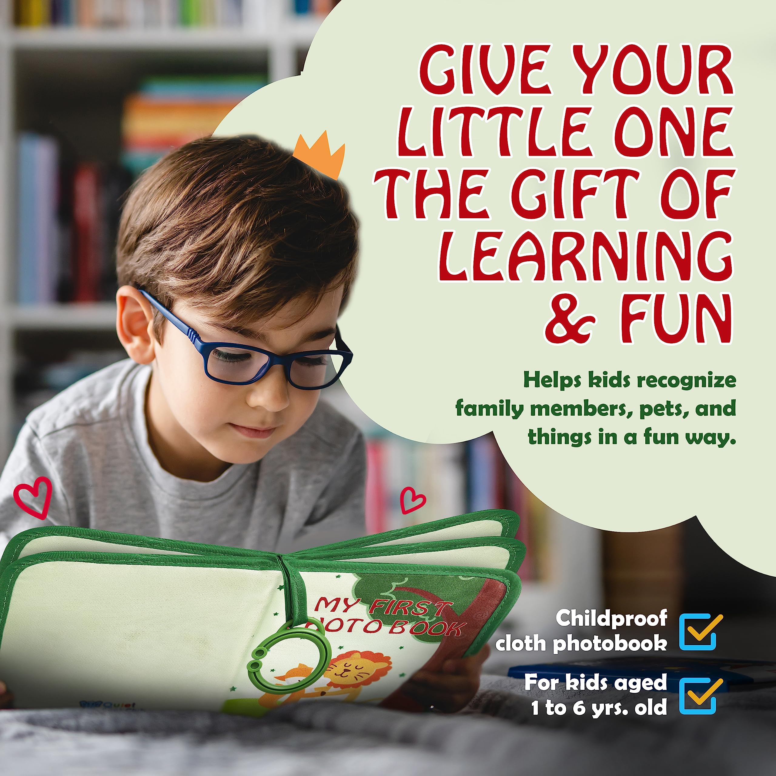Quiet Book Club baby-safe materials ensure durable, gentle-use keepsake quality.