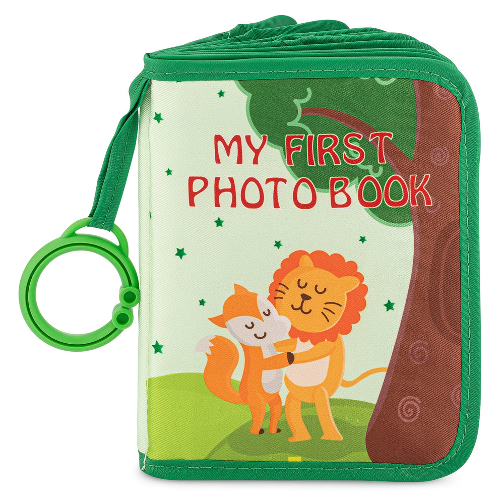 Quiet Book Club photo album cover in woodland theme for keepsake memories.