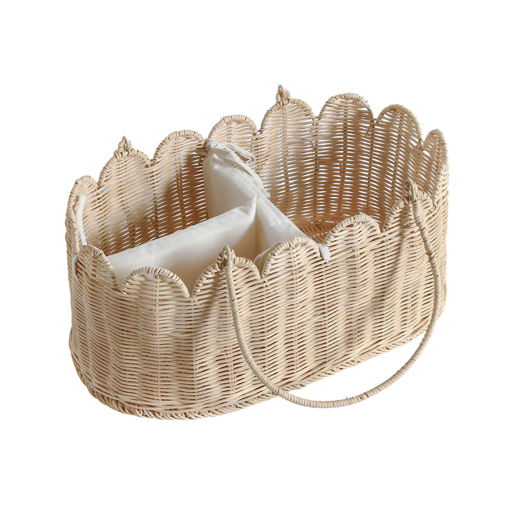Quincry multipurpose diaper basket converts to toy, bathroom, or clothing storage.