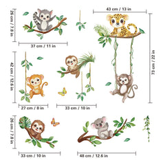 Quinspir Rainforest Koala wall decal creates cozy bedtime ambience in nurseries.