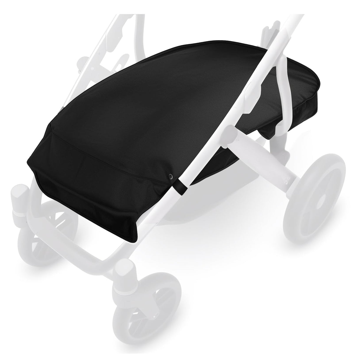 Quintriae stroller basket cover on Vista V2 demonstrates discreet storage during family outings
