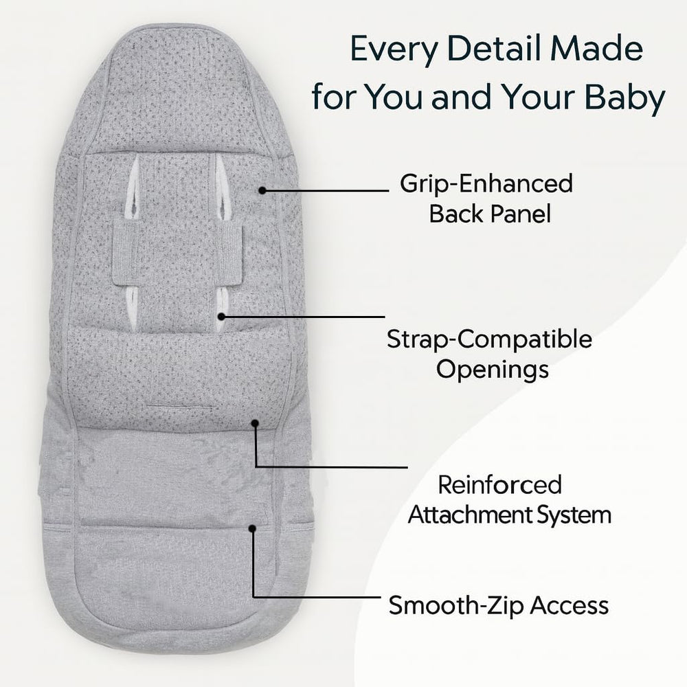 Quintriae secure attachment system keeps bunting bag steady