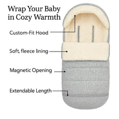 Quintriae stroller footmuff universal compatibility with Vista and Cruz