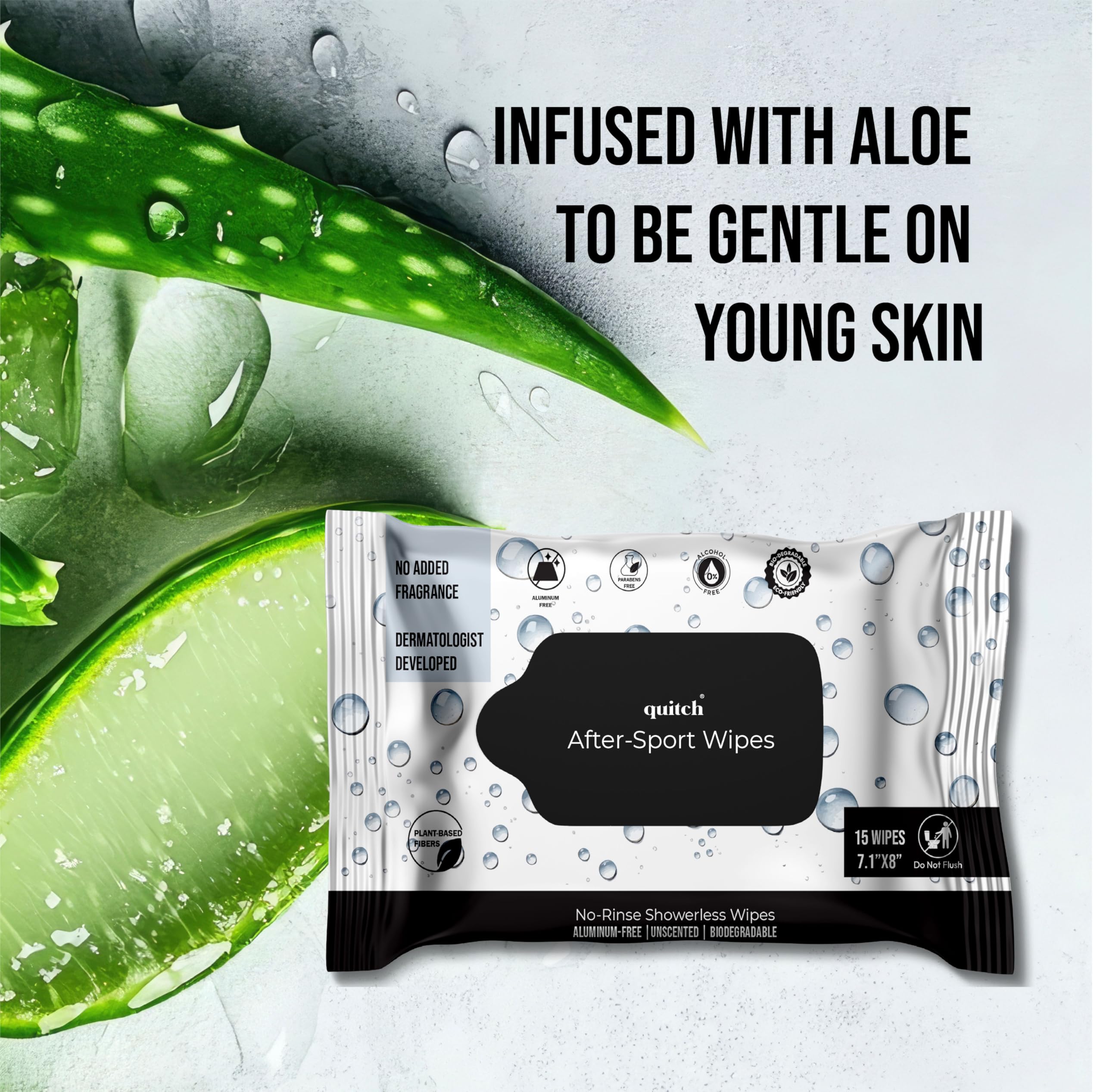 Kid-friendly Quitch After-Sport Wipe ready for family gym bags and quick refresh.