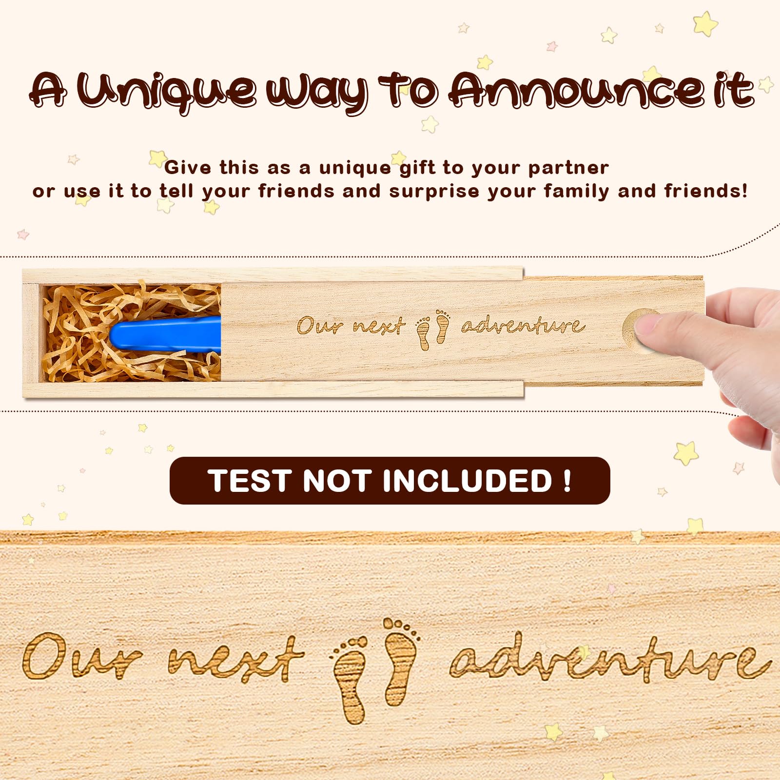 Qunclay footprints engraving marks a new adventure for your family.