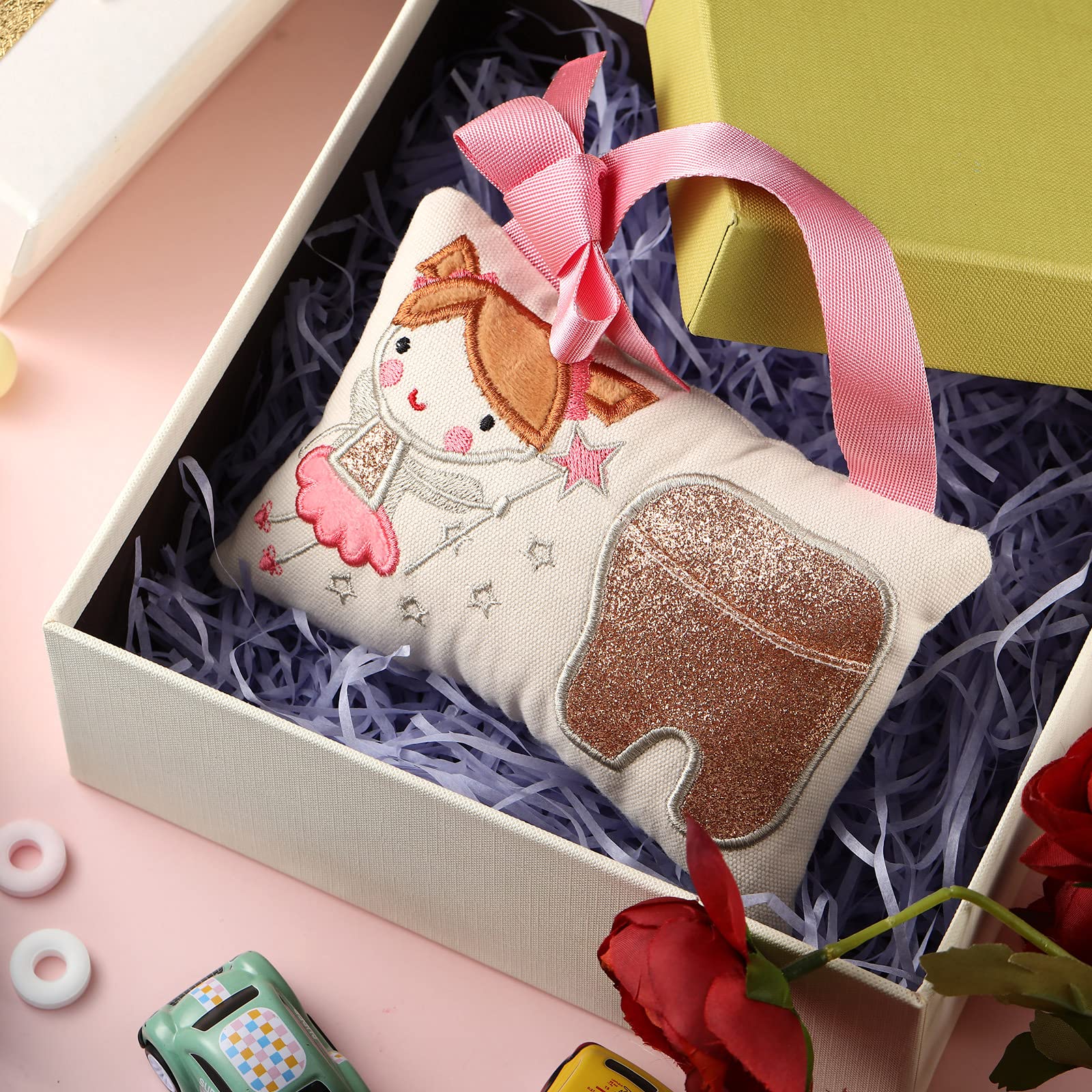 Qunclay fairy pillow uses soft mesh fabric for comfy, durable use.