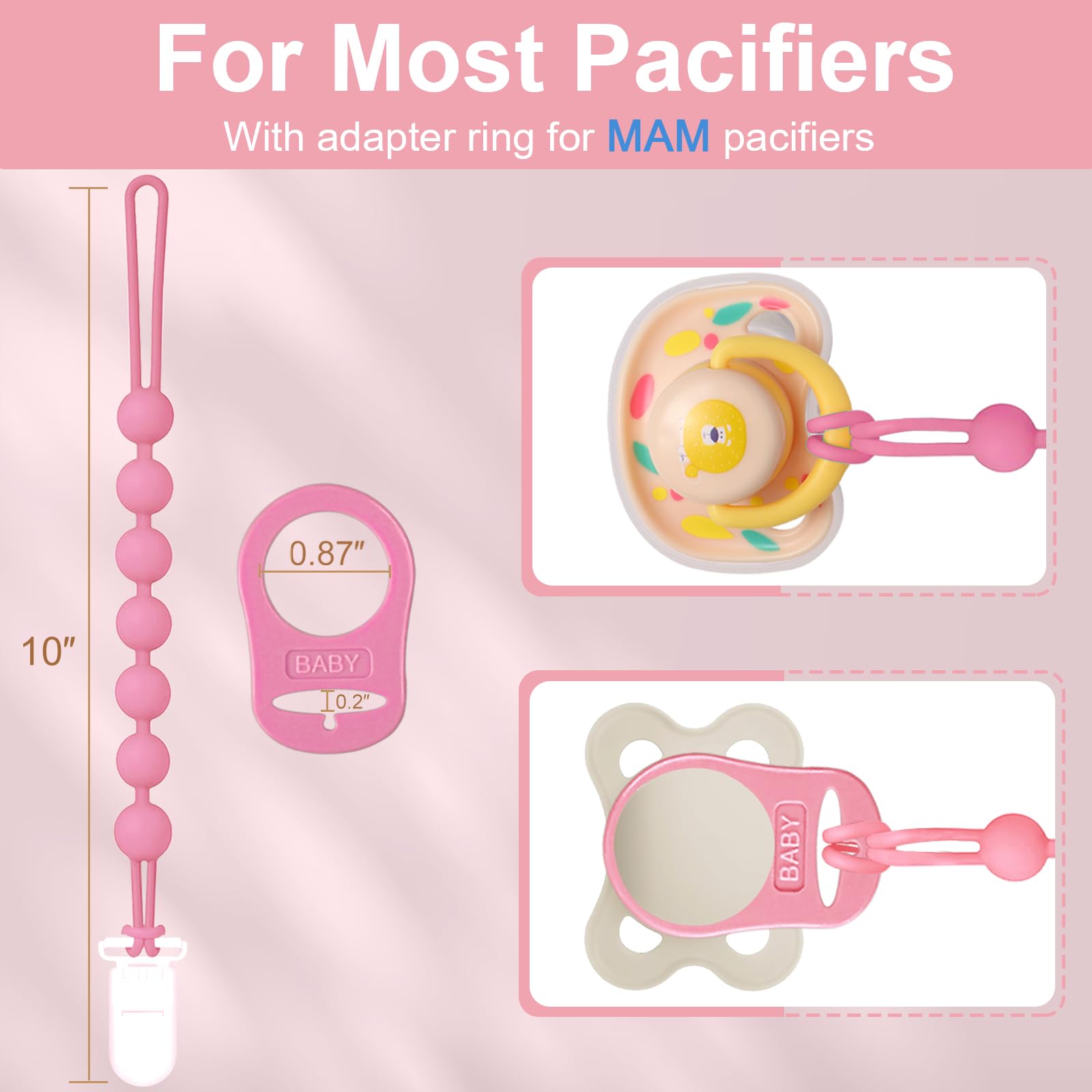 Qunland durable plastic clip head protects clothing